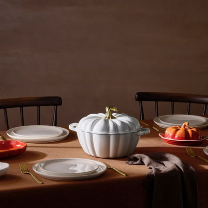 Le Creuset Bräter Kürbis Weiß 24 cm / 3,7 l