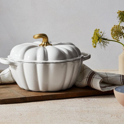 Le Creuset Bräter Kürbis Weiß 24 cm / 3,7 l
