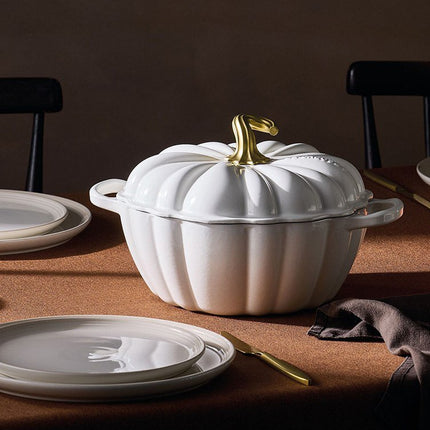 Le Creuset Bräter Kürbis Weiß 24 cm / 3,7 l