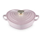 Le Creuset Flacher Bräter Herzform 20 cm / 1 l - Shell Pink