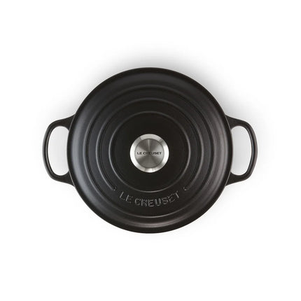 Le Creuset Signature Bratentopf Mattschwarz