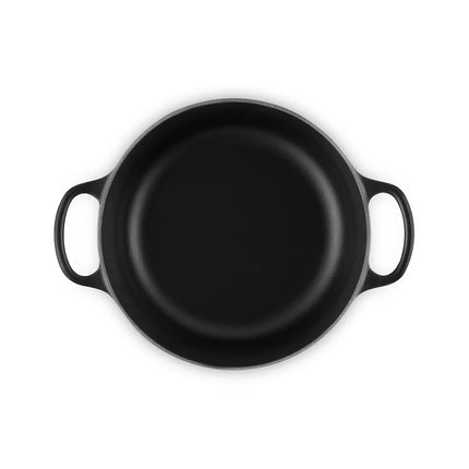 Le Creuset Signature Bratentopf Mattschwarz