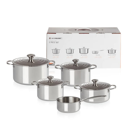 Le Creuset Signature Edelstahl-Topfset 5-teilig