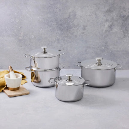 Le Creuset Signature Edelstahl-Topfset 5-teilig