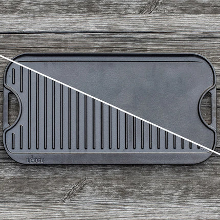 Lodge Reversibel Bak- en Grillplaat dubbelzijdig 51 x 27