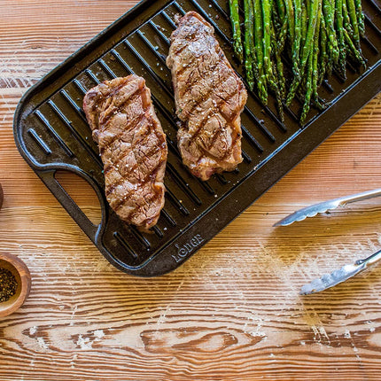 Lodge Reversibel Bak- en Grillplaat dubbelzijdig 51 x 27 sfeer