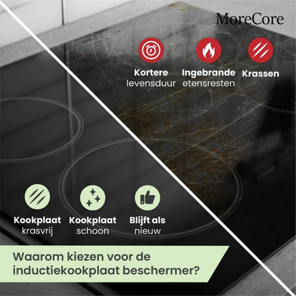 MoreCore Inductie beschermers 6-delig krassen