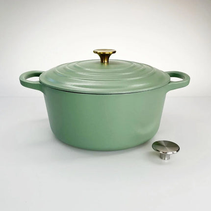 Redelaar Braadpan Gietijzer 26cm / 4.5L Mat Groen
