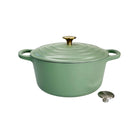 Redelaar Braadpan Gietijzer 26cm / 4.5L Mat Groen