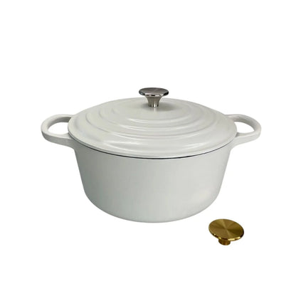 Redelaar Braadpan Gietijzer 26cm / 4.5L Mat Wit