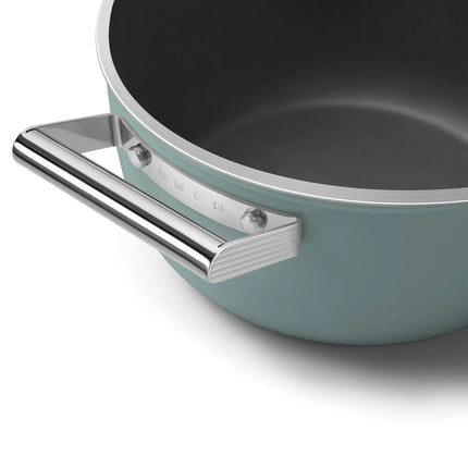 SMEG Bratpfanne mit Keramikbeschichtung Smaragdgrün 24 cm