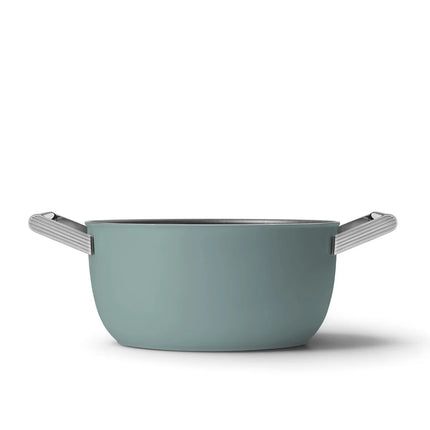 SMEG Bratpfanne mit Keramikbeschichtung Smaragdgrün 24 cm