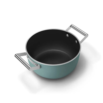 SMEG Bratpfanne mit Keramikbeschichtung Smaragdgrün 24 cm