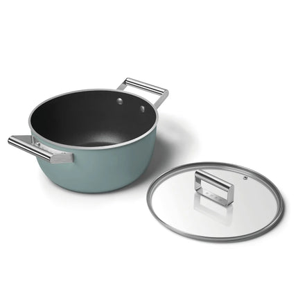SMEG Bratpfanne mit Keramikbeschichtung Smaragdgrün 24 cm