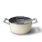 SMEG Bratpfanne Keramikbeschichtung Creme 24cm