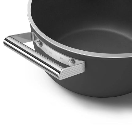 SMEG Bratpfanne mit Keramikbeschichtung Schwarz 24cm