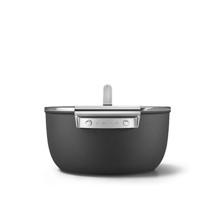 SMEG Bratpfanne mit Keramikbeschichtung Schwarz 24cm