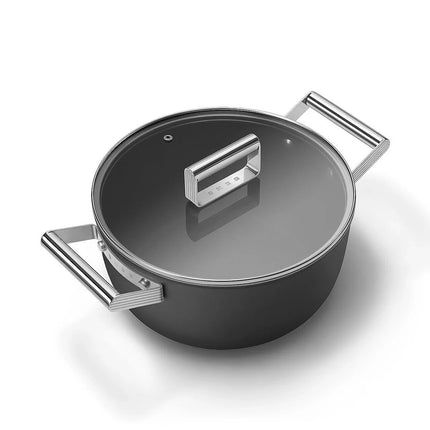 SMEG Bratpfanne mit Keramikbeschichtung Schwarz 24cm