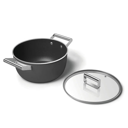 SMEG Bratpfanne mit Keramikbeschichtung Schwarz 24cm