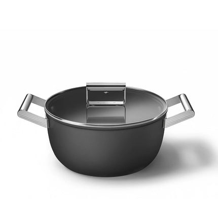 SMEG Bratpfanne mit Keramikbeschichtung Schwarz 24cm