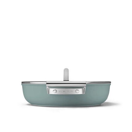 SMEG Schmorpfanne mit Keramikbeschichtung Emerald Green 28 cm