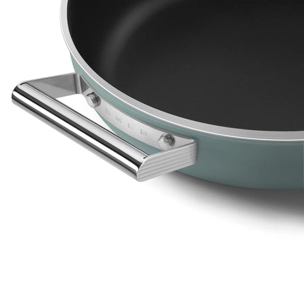SMEG Schmorpfanne mit Keramikbeschichtung Emerald Green 28 cm