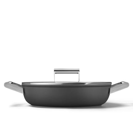 SMEG Schmorpfanne mit Keramikbeschichtung Schwarz 28cm