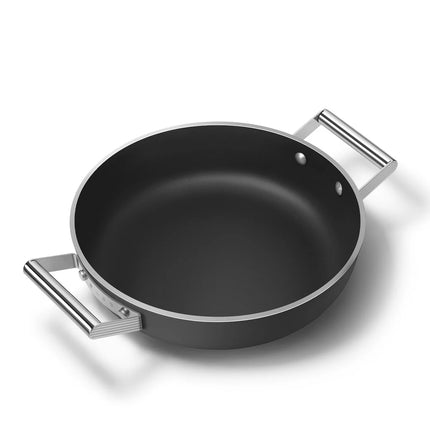SMEG Schmorpfanne mit Keramikbeschichtung Schwarz 28cm