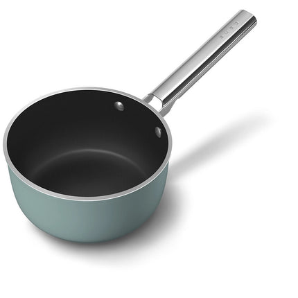 SMEG Stielkasserolle mit Keramikbeschichtung Emerald Green 20 cm