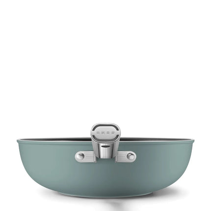 SMEG Wokpfanne mit Keramikbeschichtung Emerald Green 30cm