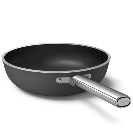 SMEG Wokpfanne mit Keramikbeschichtung Schwarz 30 cm