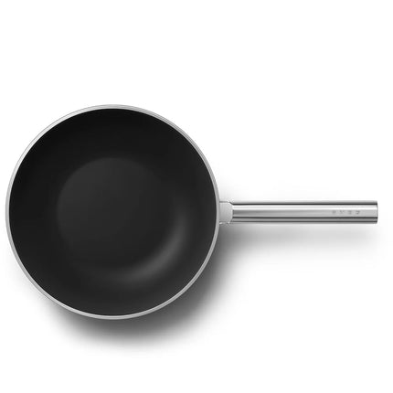SMEG Wokpfanne mit Keramikbeschichtung Schwarz 30 cm