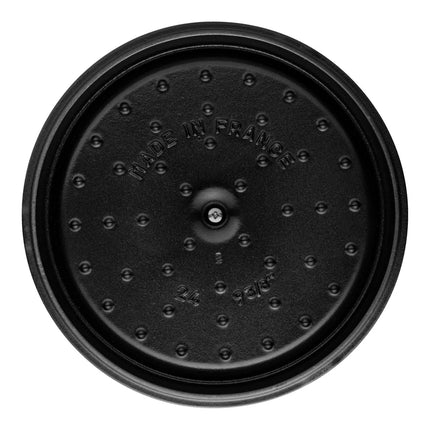 Staub Braadpan Gietijzer La Mer Blauw 24 cm deksel