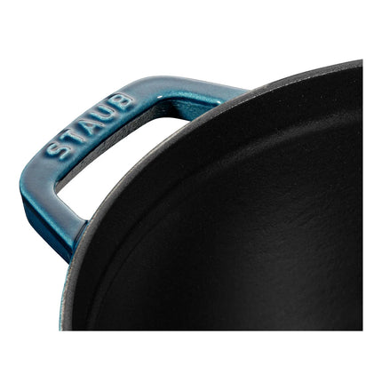 Staub Braadpan Gietijzer La Mer Blauw 24 cm handvat