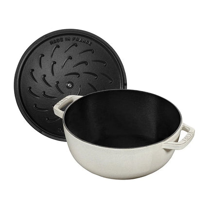 Staub Schmortopf Snowflake White 24 cm - 3,6 l