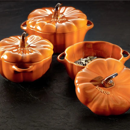 Staub Keramik Kürbis-Cocotte Zimt 12cm / 0,5L