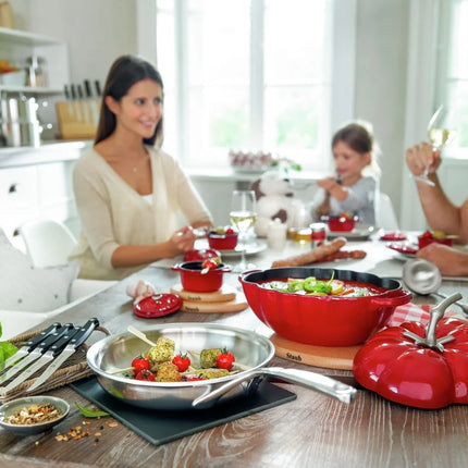 Staub Bratentopf Tomate Kirschrot 25 cm / 3 L