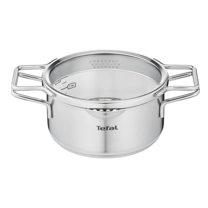 Tefal Nordica - Topfset - 4-teilig - Edelstahl/Glas