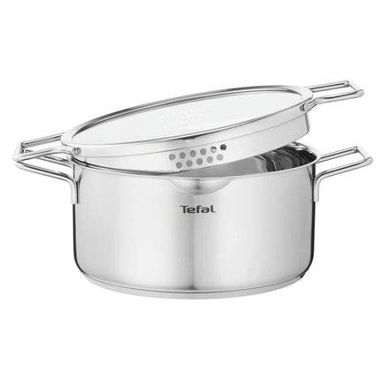 Tefal Nordica - Topfset - 4-teilig - Edelstahl/Glas