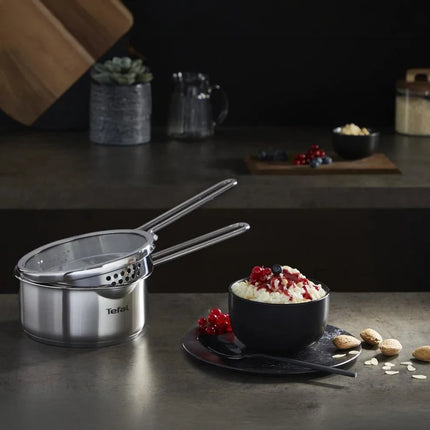 Tefal Nordica - Topfset - 4-teilig - Edelstahl/Glas
