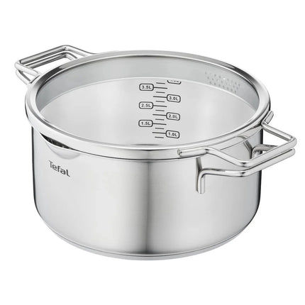 Tefal Nordica - Topfset - 4-teilig - Edelstahl/Glas