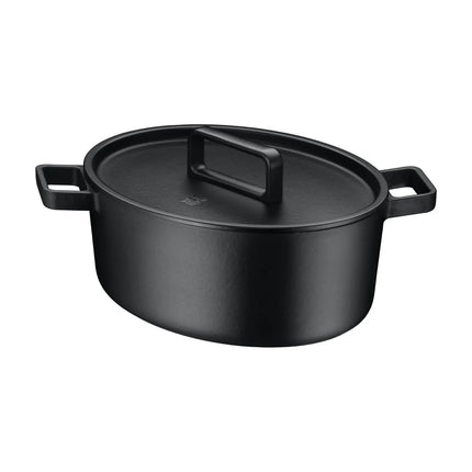 WMF Flavour Gusseisen Bräter Oval Schwarz 33x26cm