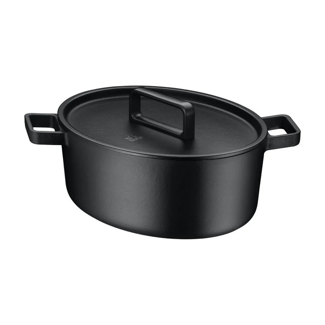 WMF Flavour Gusseisen Bräter Oval Schwarz 33x26cm