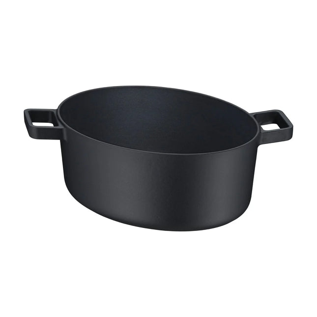 WMF Flavour Gusseisen Bräter Oval Schwarz 33x26cm