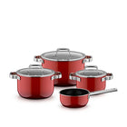 WMF Fusiontec 2.0 Mineral Pro Pannenset 4-delig - Rood