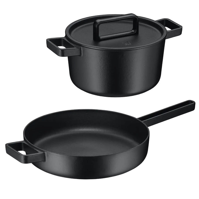 WMF Flavour Gusseisen-Set – Bräter und Bratpfanne