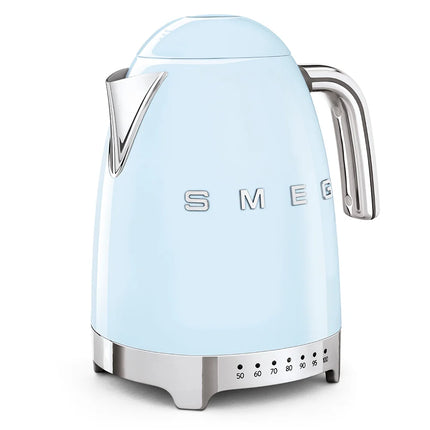 SMEG Wasserkocher mit variabler Temperatureinstellung Pastellblau