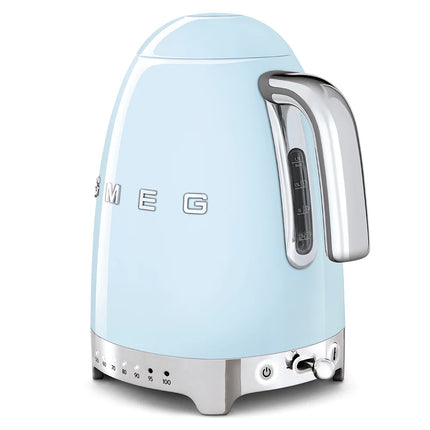 SMEG Wasserkocher mit variabler Temperatureinstellung Pastellblau
