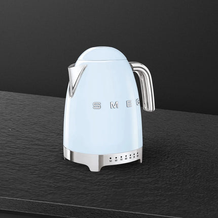 SMEG Wasserkocher mit variabler Temperatureinstellung Pastellblau