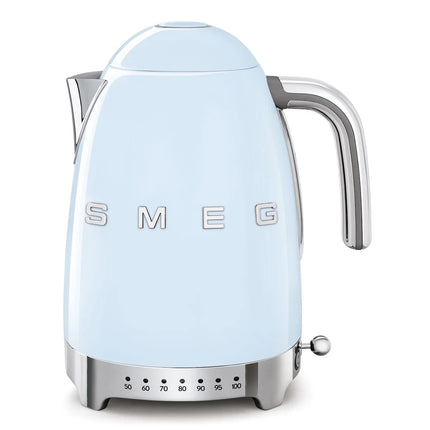 SMEG Wasserkocher mit variabler Temperatureinstellung Pastellblau